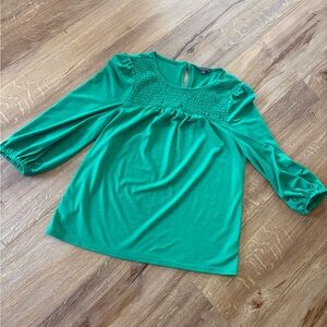 Green blouse